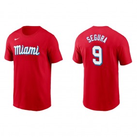 Men's Jean Segura Miami Marlins Red City Connect Wordmark T-Shirt
