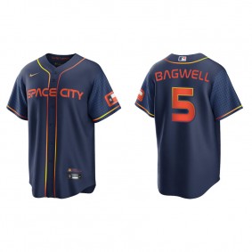Men's Houston Astros Jeff Bagwell Navy 2022 City Connect Replica Jersey