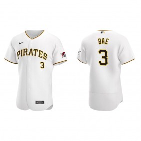 Men's Ji Hwan Bae Pittsburgh Pirates White Authentic Home Jersey