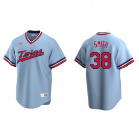 Men's Minnesota Twins Joe Smith Light Blue Cooperstown Collection Road Jersey