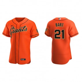 Men's San Francisco Giants Joey Bart Orange Authentic Alternate Jersey