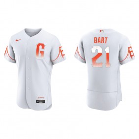Men's San Francisco Giants Joey Bart White 2021 City Connect Authentic Jersey