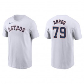 Men's Houston Astros Jose Abreu White Name & Number T-Shirt
