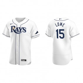 Men's Tampa Bay Rays Josh Lowe White Authentic Home Jersey