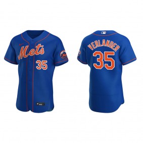 Men's New York Mets Justin Verlander Royal Authentic Alternate Jersey
