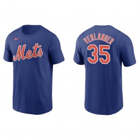 Men's New York Mets Justin Verlander Royal Name & Number T-Shirt
