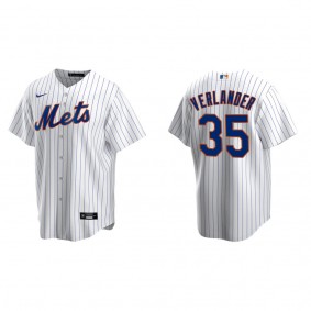 Men's New York Mets Justin Verlander White Replica Home Jersey
