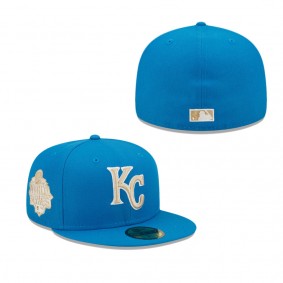 Men's Kansas City Royals Blue Stone 2015 World Series Undervisor 59FIFTY Fitted Hat