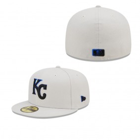 Men's Kansas City Royals Khaki Stone Dim Undervisor 59FIFTY Fitted Hat