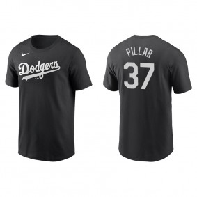 Men's Los Angeles Dodgers Kevin Pillar Black Name & Number Nike T-Shirt