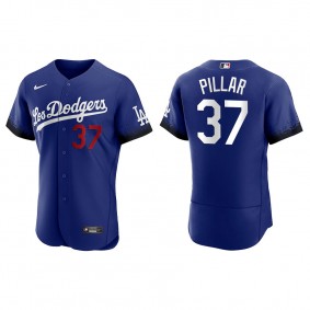 Men's Los Angeles Dodgers Kevin Pillar Royal 2021 City Connect Authentic Jersey