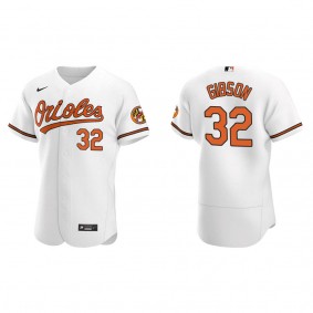 Men's Baltimore Orioles Kyle Gibson White Authentic Home Jersey