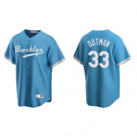 Men's James Outman Los Angeles Dodgers Light Blue Cooperstown Collection Alternate Jersey