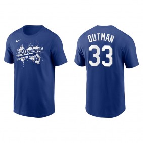 Men's James Outman Los Angeles Dodgers Royal City Connect Graphic T-Shirt