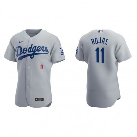 Men's Miguel Rojas Los Angeles Dodgers Gray Authentic Alternate Jersey