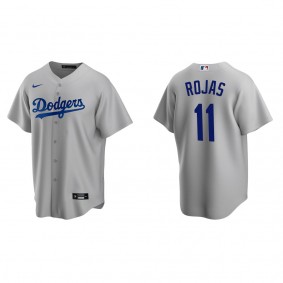 Men's Miguel Rojas Los Angeles Dodgers Gray Replica Alternate Jersey