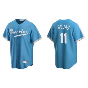 Men's Miguel Rojas Los Angeles Dodgers Light Blue Cooperstown Collection Alternate Jersey
