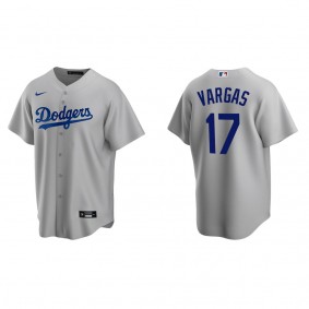 Men's Miguel Vargas Los Angeles Dodgers Gray Replica Alternate Jersey