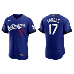 Men's Miguel Vargas Los Angeles Dodgers Royal City Connect Authentic Jersey