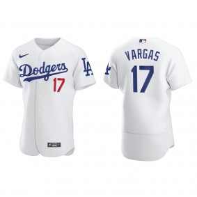 Men's Miguel Vargas Los Angeles Dodgers White Authentic Home Jersey