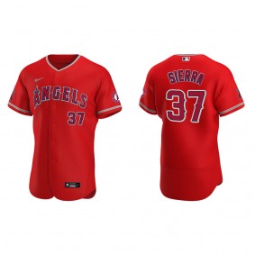 Men's Los Angeles Angels Magneuris Sierra Red Authentic Jersey
