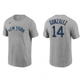 Men's New York Yankees Marwin Gonzalez Gray 2021 Field of Dreams T-Shirt