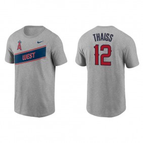 Men's Los Angeles Angels Matt Thaiss Gray 2021 Little League Classic Wordmark T-Shirt