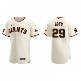 Men's San Francisco Giants Matthew Boyd Cream Authentic Home Jersey