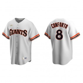 Men's Michael Conforto San Francisco Giants White Cooperstown Collection Home Jersey