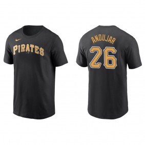 Men's Pittsburgh Pirates Miguel Andujar Black Name & Number T-Shirt