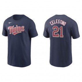 Men's Gilberto Celestino Minnesota Twins Navy Name & Number T-Shirt