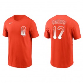 Men's San Francisco Giants Mitch Haniger Orange City Connect T-Shirt