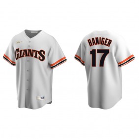 Men's San Francisco Giants Mitch Haniger White Cooperstown Collection Home Jersey