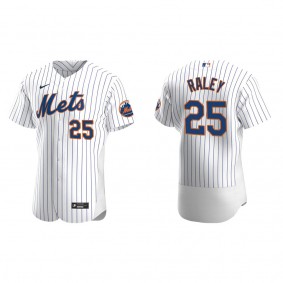 Men's Brooks Raley New York Mets White Authentic Home Jersey