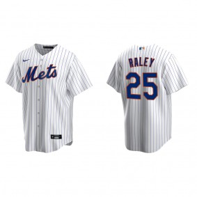 Men's Brooks Raley New York Mets White Replica Home Jersey