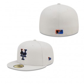 Men's New York Mets Khaki Stone Dim Undervisor 59FIFTY Fitted Hat