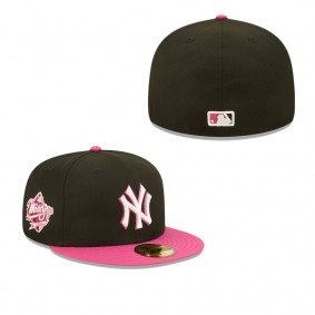 Men's New York Yankees Black Pink 1999 World Series Champions Passion 59FIFTY Fitted Hat