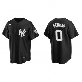 Men's Domingo German New York Yankees Black Replica Fashion Jersey