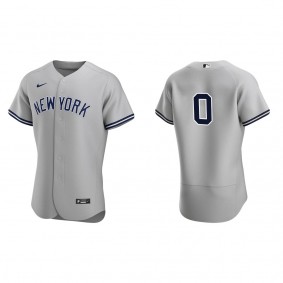 Men's Domingo German New York Yankees Gray Authentic Road Jersey