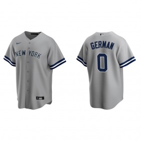 Men's Domingo German New York Yankees Gray Replica Road Jersey