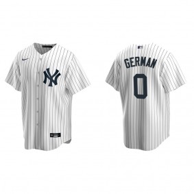 Men's Domingo German New York Yankees White Replica Home Jersey