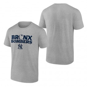 Men's New York Yankees Heather Gray Bronx Bombers T-Shirt