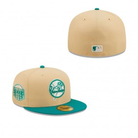 Men's New York Yankees Natural Teal Mango Forest 59FIFTY fitted hat