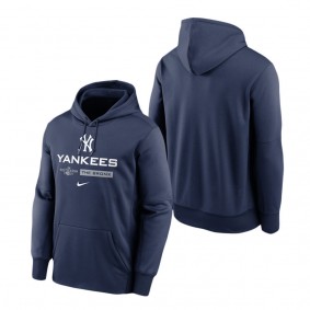 Men's New York Yankees Navy 2022 Postseason Authentic Collection Dugout Pullover Hoodie