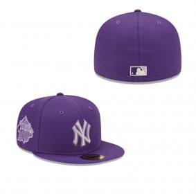 Men's New York Yankees Purple Lavender Undervisor 59FIFTY Fitted Hat