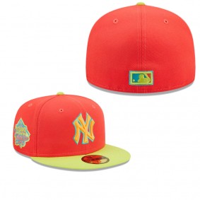 Men's New York Yankees Red Neon Green Lava Highlighter Combo 59FIFTY Fitted Hat
