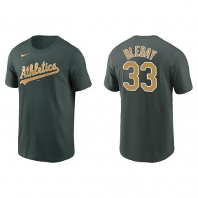 Men's J.J. Bleday Oakland Athletics Green Name & Number T-Shirt