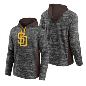 Men's San Diego Padres Fanatics Branded Gray Brown Instant Replay Color Block Pullover Hoodie