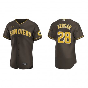 Men's Jose Azocar San Diego Padres Brown Authentic Road Jersey