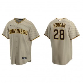 Men's Jose Azocar San Diego Padres Sand Brown Replica Alternate Jersey